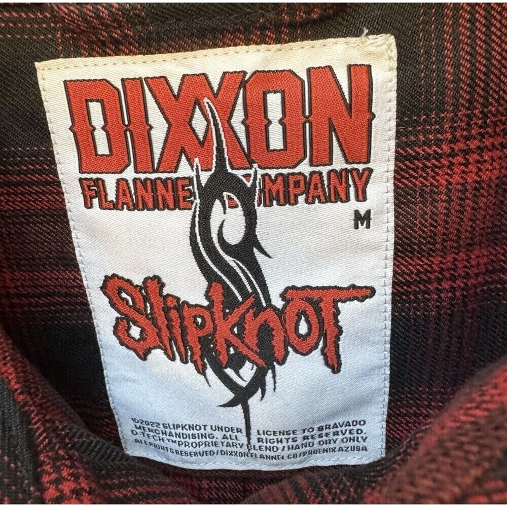 DIXXON Flannel 24th Anniversary Self Titled Album The Slipknot Women’s Sz Medium - Picture 3 of 9